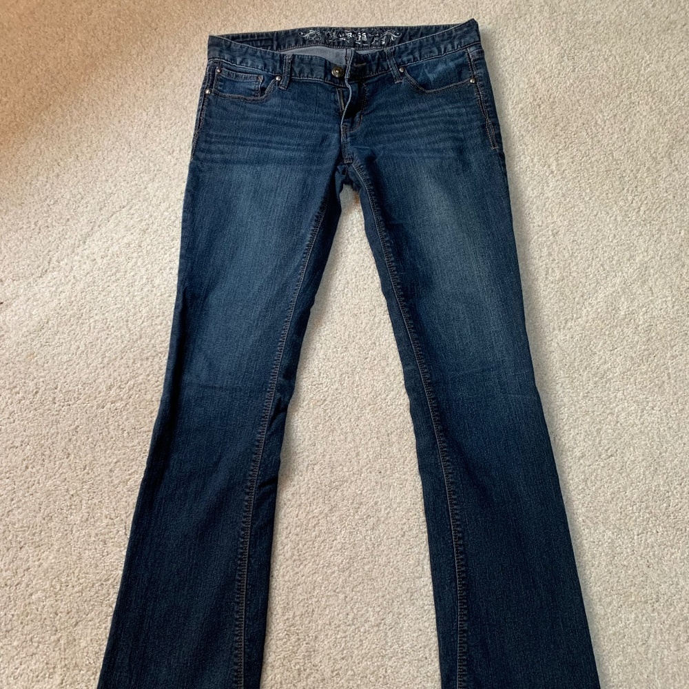Express Zelda Slim Fit Barely Boot Jeans